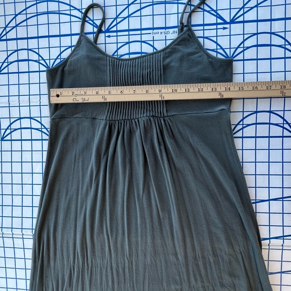 CALVIN KLEIN Floor Length Green Dress MATERNITY CASUAL BEACH Empire Waist Med/Lg - Picture 4 of 9